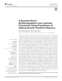 A Sparsity-Driven Backpropagation-Less Learning Framework Using Populations of Spiking Growth Transform Neurons