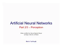 Artificial Neural Networks Part 2/3 – Perceptron