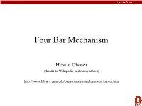 Four Bar Mechanisms