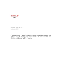 Optimizing Oracle Database on Oracle Linux with Flash