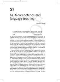 21 Multi-Competence and Language Teaching
