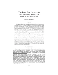 An Autonomous Model of Family Reunification
