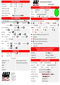 Convention Card Editor