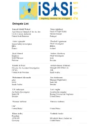 Delegate List