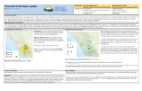 Provincial Flood Status Update