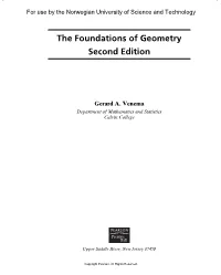 The Foundations of Geometry Second Edition