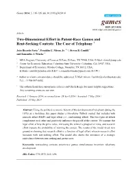 Two-Dimensional Effort in Patent-Race Games and Rent-Seeking Contests: the Case of Telephony †