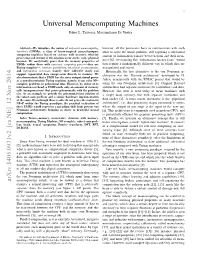 Universal Memcomputing Machines Fabio L