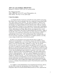 2011.ARLT101.Syllabus.Spring 2011