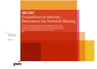 Coopetition in Telecom - Discussion on Network Sharing