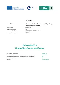D5.1 Moving Block System Requirements