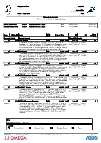 Extended Start List 拡張スタートリスト / Liste De Départ Détaillée