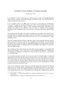 17 It Is an Honour to Return to Macquarie Law School to Give A