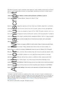 Asian American College Student Activism and Social Justice in Midwest Contexts