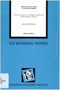 EUI WORKING PAPERS Access European Open Author(S)