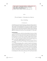 Hazon Gabriel: a Grammatical Sketch