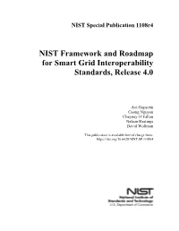 NIST Framework and Roadmap for Smart Grid Interoperability Standards, Release 4.0