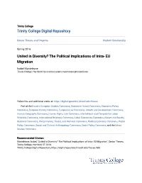 The Political Implications of Intra- EU Migration