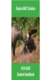 Alaska AHEC Scholars 2019-2020 Student Handbook