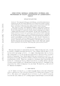 Arxiv:1612.02473V1 [Math.GR] 7 Dec 2016 Vertex Hngroup Then Froe Re E’ Eoeby Denote Let’S Tree