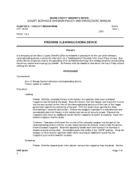 CRT-03-04 Firearms Clearing / Loading Device
