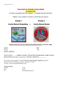 Syllabus One Try This Challenge and Get a Badge - a Scheme for Each Section