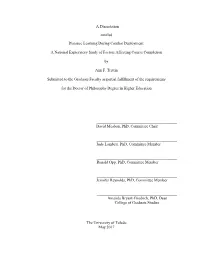 A Dissertation Entitled Distance Learning During Combat Deployment