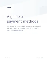 A Guide to Payment Methods