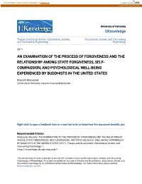 An Examination of the Process of Forgiveness