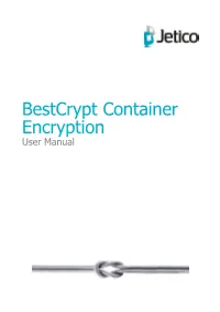 Bestcrypt Container Encryption User Manual