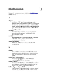 Biztalk Glossary