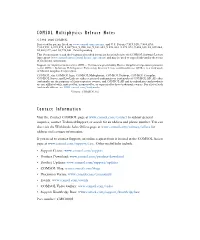 COMSOL Release Notes