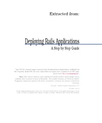 Deploying Rails Applications a Step by Step Guide