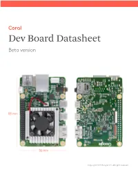 Dev Board Datasheet Beta Version