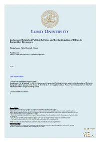 Leetocracy. Networked Political Activism and the Continuation of Elitism in Competitive Democracy Gustafsson, Nils