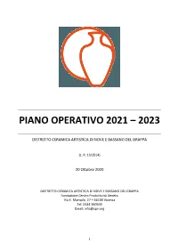Piano Operativo 2021 – 2023
