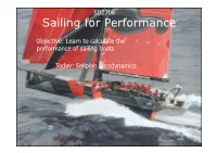 Sailing for Performance