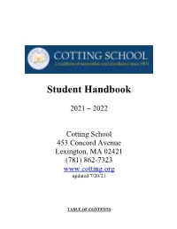 Student Handbook