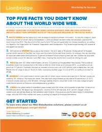 Top Five Facts You Didn't Know About the World Wide Web
