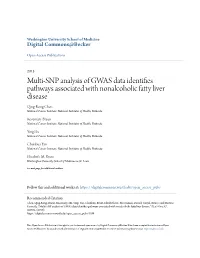 Multi-SNP Analysis of GWAS Data Identifies Pathways Associated With