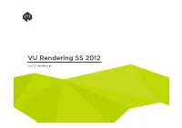 VU Rendering SS 2012