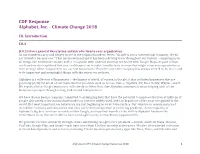 Alphabet CDP Climate Change Response 2018 1 Satellite Mapping and Analysis Platforms Like Google Earth and Google Earth Engine
