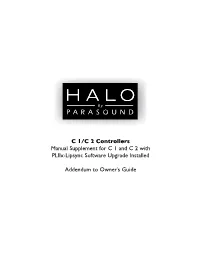 C1C2 Manual Addendum A07