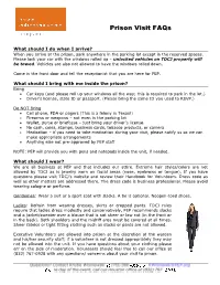 Faqs on Visiting Prison