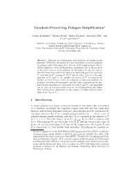 Geodesic-Preserving Polygon Simplification⋆