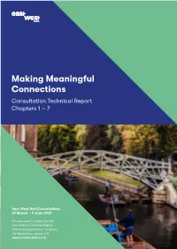 Making Meaningful Connections Consultation Technical Report Chapters 1 – 7