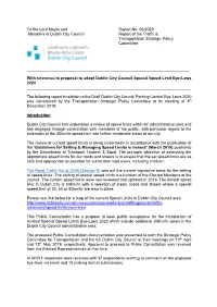 06 Special Speed Limit Bye-Laws 2020.Pdf