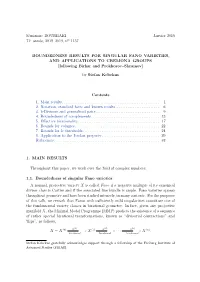 BOUNDEDNESS RESULTS for SINGULAR FANO VARIETIES, and APPLICATIONS to CREMONA GROUPS [Following Birkar and Prokhorov–Shramov]
