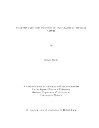 Computing the Zeta Function of Two Classes of Singular Curves By