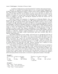 Ergativity Can Be Defined As Either a Morphological of Syntactic Process
